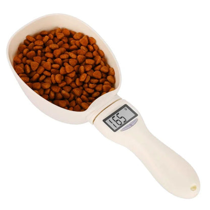 Cat Food Scale LCD Electronic Dog Food Weighing Cup Pet Feeding Precision Measuring Spoon Digital Display Cat Feeder