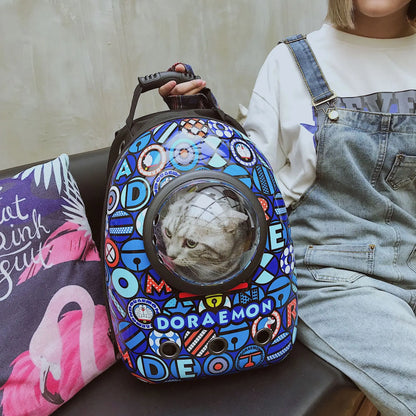 Shoulder Capsule Pet Bag, Go Out Portable Backpack, Cat Bag, Cat Supplies, Travel Bag, Carrier Space, Wholesale, New