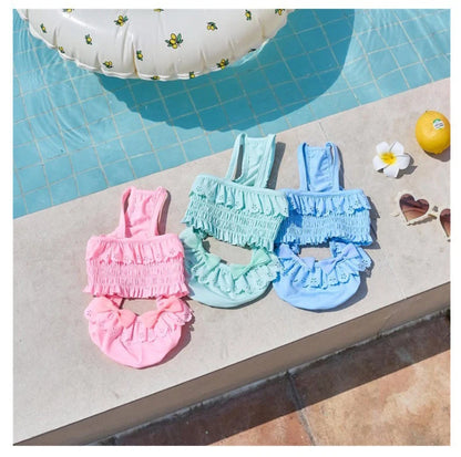 Summer New Pet Swimming Clothes Kitten Puppy Camisole Jumpsuit Beautiful Puppy Bikini Dog vest Clothing Swimsuit With Swim Cap