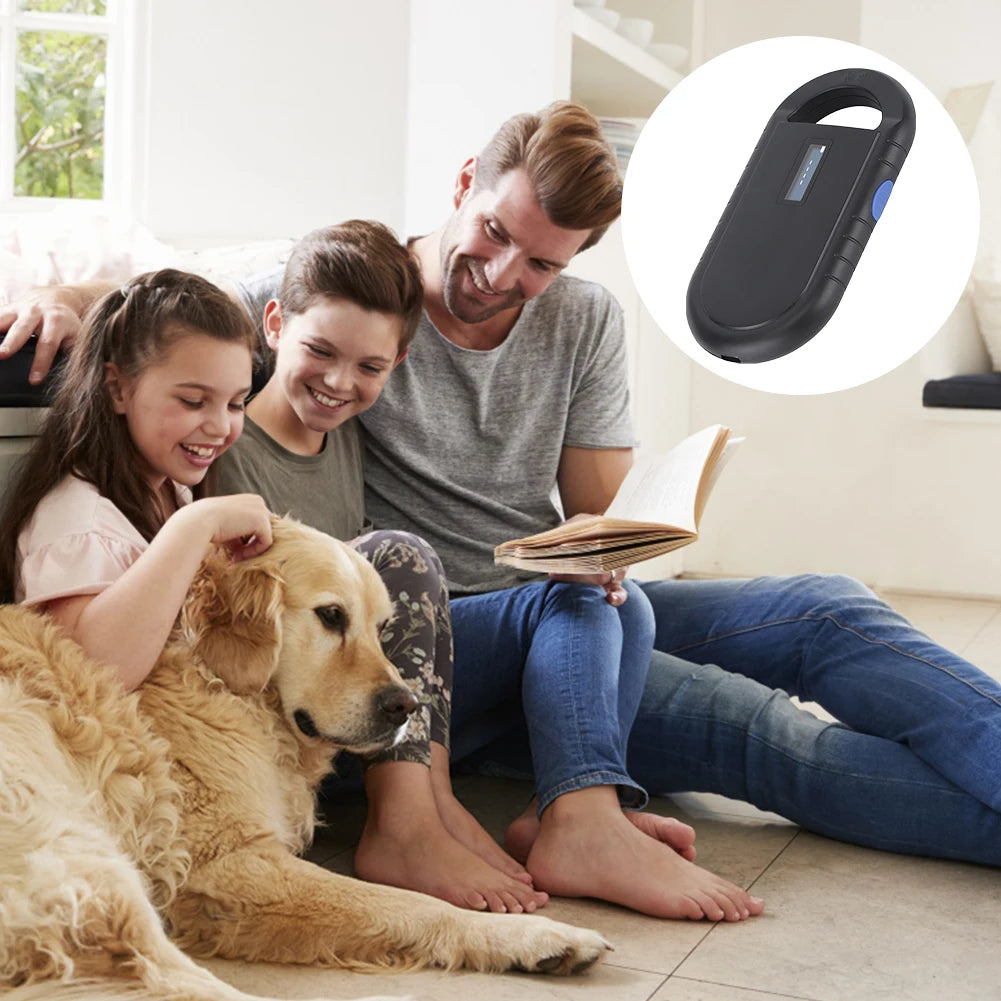 Pet ID Reader 134.2Khz 125kHz Animal RFID Reader Chip Transponder EMID FDX-B Pet Scanner Handheld Microchip Scanner ISO11784/5