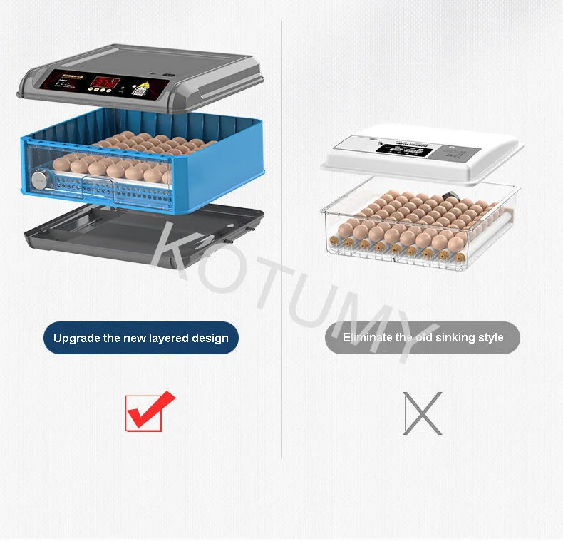 Incubator, Chicken Automatic Intelligent Small Incubator, Chicken Duck Goose Household Incubator, Mini Water Bed Incubator