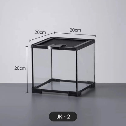 Professional glass reptile terrarium for chameleon,lizard,and snake,suitable for horned frog and water turtle,clear ventilation