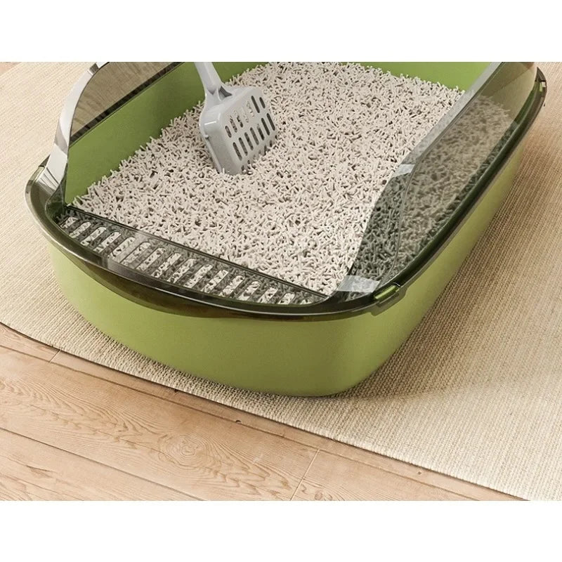 Semi-enclosed, breathable, odorless cat litter box, anti-splash cat litter box, pet supplies