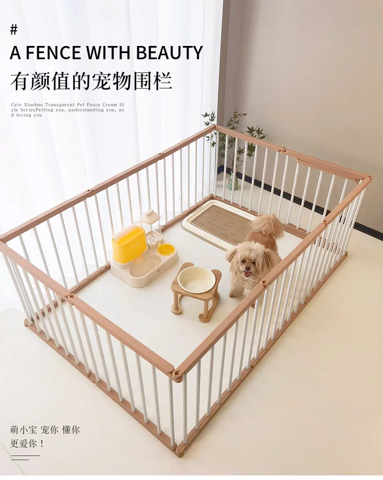 Dog Cage Strong and Durable Smooth Dogs Pets Indoor Fence Anti-rust Dog Fences Creative Design Easy Install Pet Product Supplies