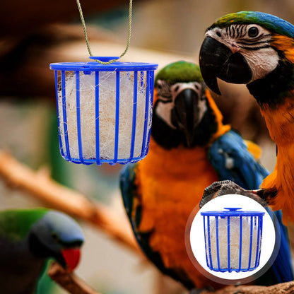 2 Pcs Bird's Nest Toy Breeding Parrot Cage Birds Bedding for Plastic House Hollow Hideaway Shelter Hanging Canary Nests Cages