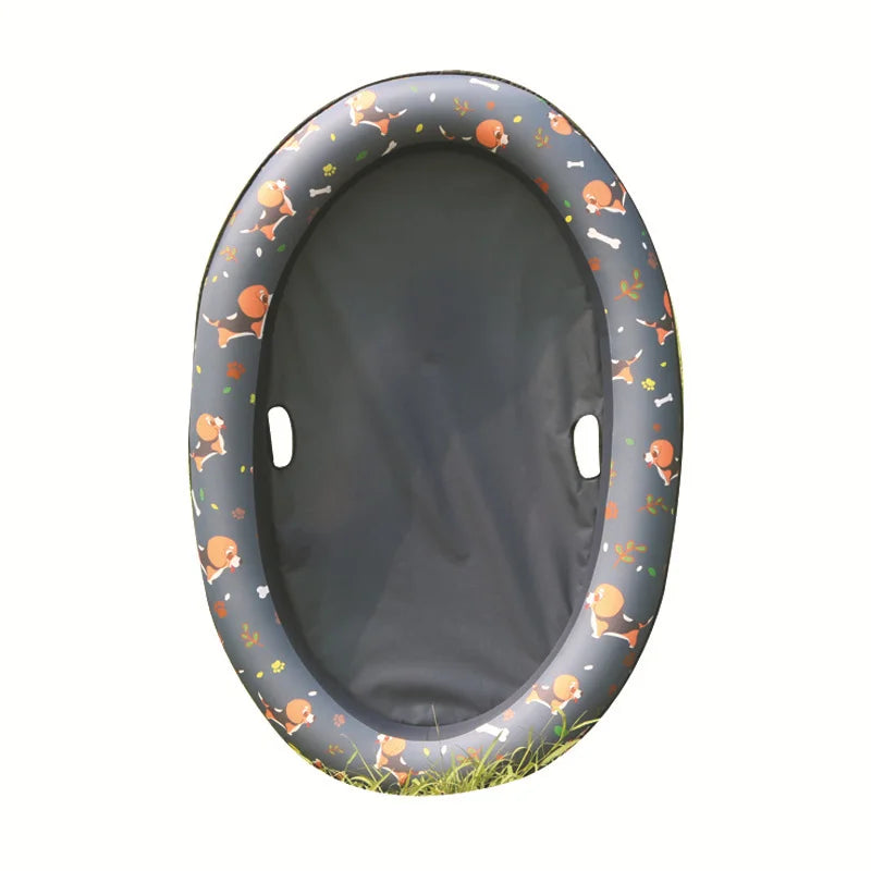 Inflatable Floating Pet Floating Ultra-Comfort Cooling Pool Inflatable Floating Bed for Pet
