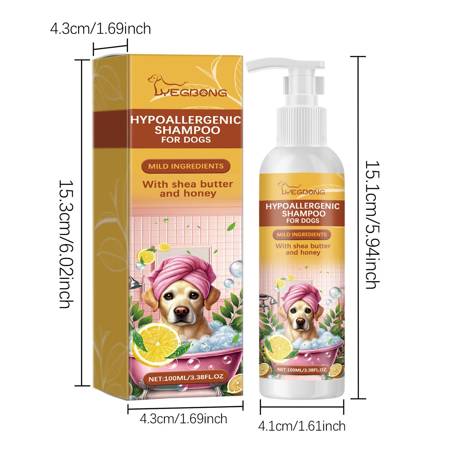 Dogs Cats Shampoo Fragrance Bath Wash Hair Softening Itchy Skin Relief Remove Mites Dirts Natural Moisturizing Pet Shower Gel