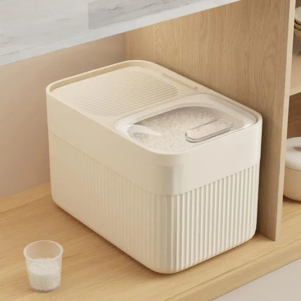 Moisture Proof Rice Dispenser 5KG/10KG Rice Bucket Kitchen Organizer Pet Food Storage Container Cereal Jar Caixa Organizadora