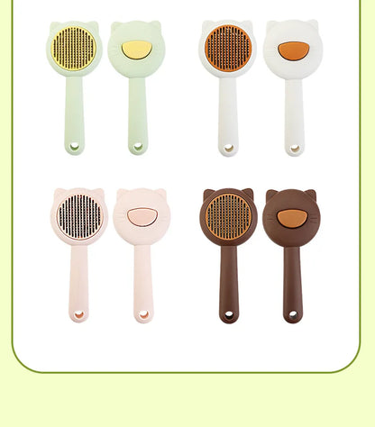 Cat Dog Grooming Brush Deshedding Tool for Loose Fur Removal Slicker Brush Pet Hair Care Essential