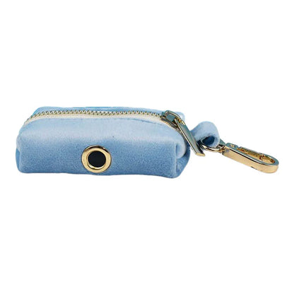 Blue Velvet Dog Collar And Leash Set For Small Medium Large Dogs Custom Engraved Nameplate Pet Supplies Dog Leash Velvet15