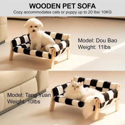 Wooden Cat Sofa Pet Bed Net Celebrity Cat Bed Dog Bed Summer Season Universal Detachable And Washable Cat Bed