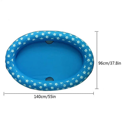 Portable Dog Swimming Float Soft Inflatable Cooling Dog Float Foldable PVC Pet Floating Raft Pool Summer Pet Toy