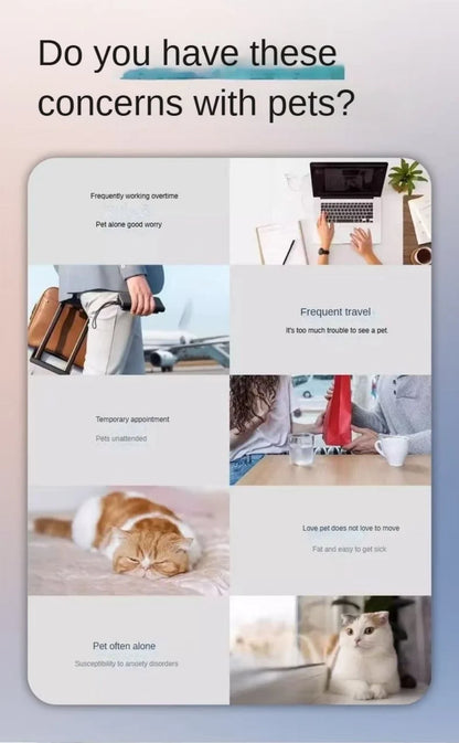 Robot Dog Interactive Feeder Wifi Link Cat Companion Food Treat Automatic Dispenser Cat Dog Interactive Toy