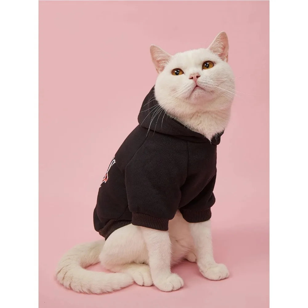 Pet Clothes for Dog Cat Puppy Hoodies Coat MOMMY'S BOY Sweatshirt Dog  Outfits for Small Medium Dog Cat