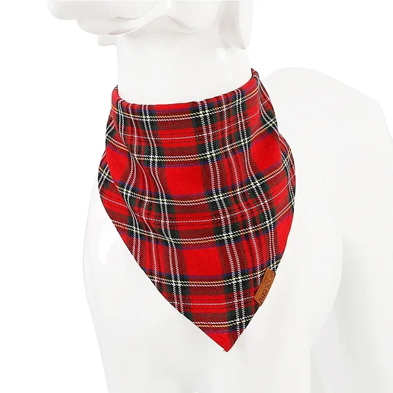 Dog Bandana Collar Scarf for Puppy & Cat Small Medium Large Dogs Adjustable Collars Pet Handkerchief Bibs Dress-up Accessories