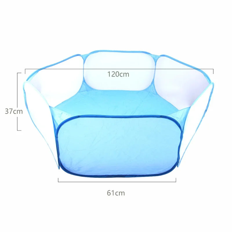Portable Small Pet Cage Transparent Hedgehog Cage Tent Pet Playpen Open Folding Yard Fence For Dog Hamster Rabbit Guinea Pig