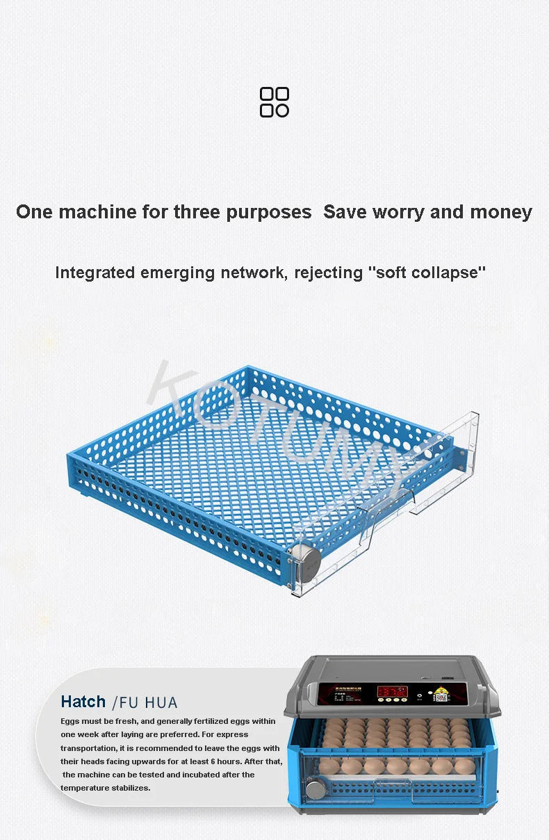 Incubator, Chicken Automatic Intelligent Small Incubator, Chicken Duck Goose Household Incubator, Mini Water Bed Incubator