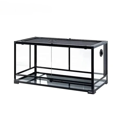 50 Gal 189 L Reptile Tank With Full Glass Sides Custom  Reptile Habitat Products Black Reptile Terrarium Cage