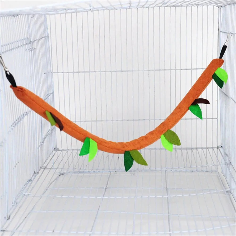 Hamster Hammock Small Animal Hanging Warm Bed Tunnel and Swing Jungle Set Cage Accessories for Sugar Glider Squirrel Hamster