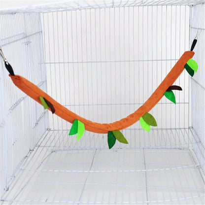 Hamster Hammock Small Animal Hanging Warm Bed Tunnel and Swing Jungle Set Cage Accessories for Sugar Glider Squirrel Hamster