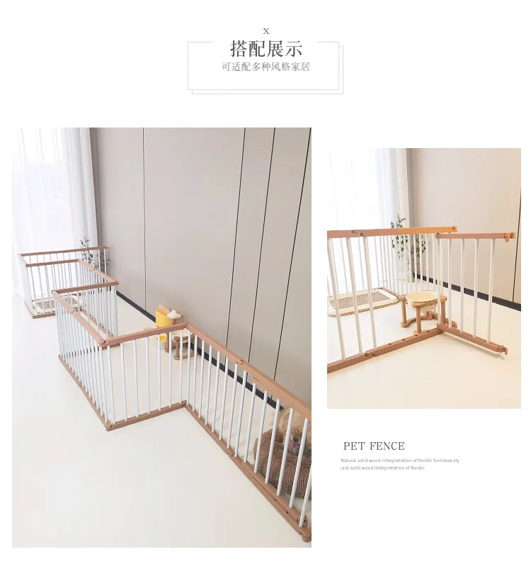 Dog Cage Strong and Durable Smooth Dogs Pets Indoor Fence Anti-rust Dog Fences Creative Design Easy Install Pet Product Supplies