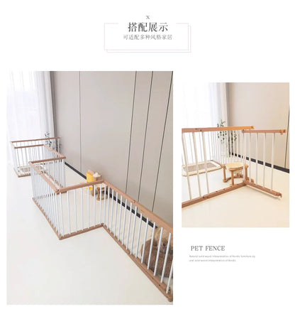 Dog Cage Strong and Durable Smooth Dogs Pets Indoor Fence Anti-rust Dog Fences Creative Design Easy Install Pet Product Supplies