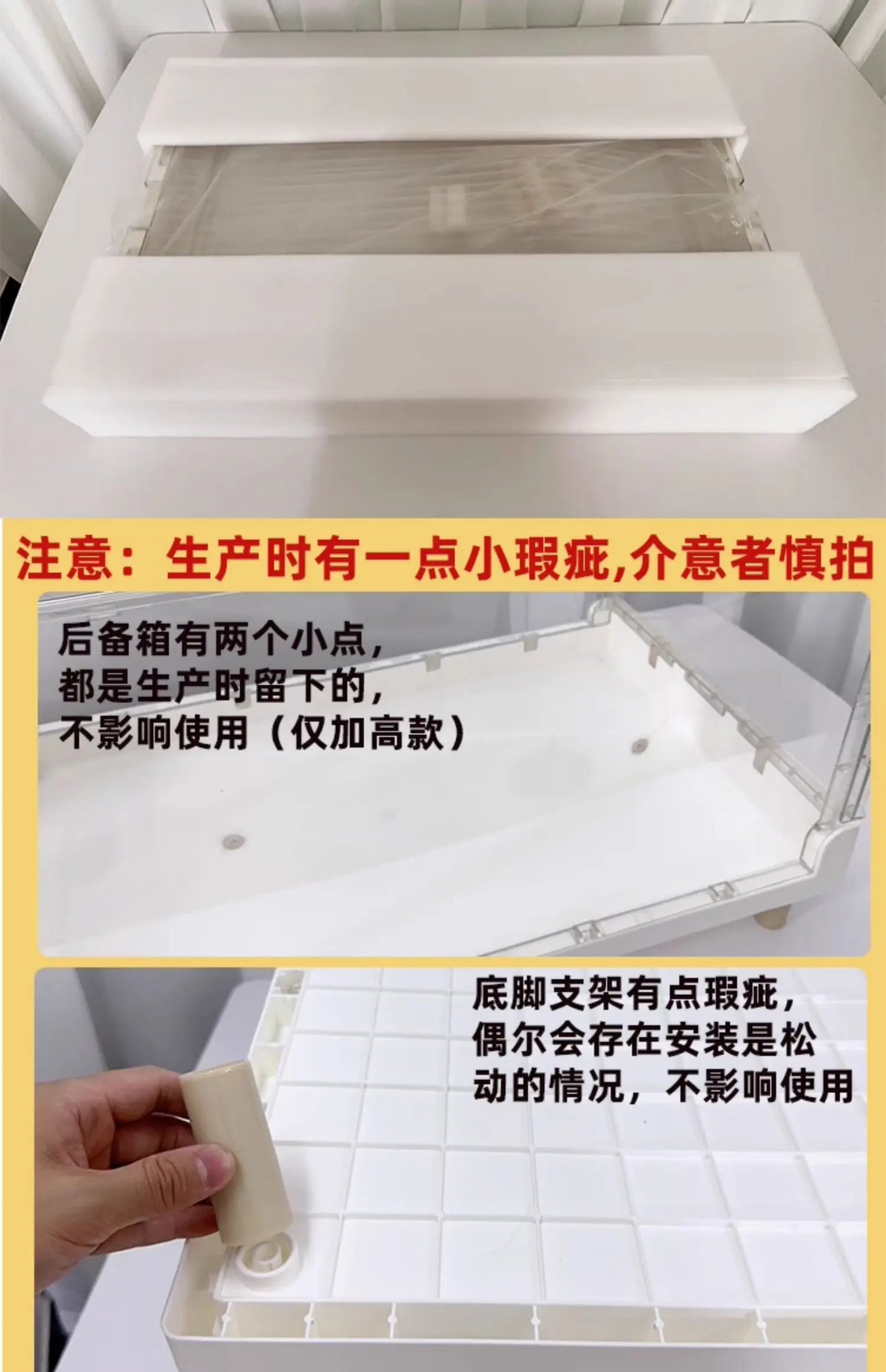 ‌Hamster Cage - Extra Large Acrylic Habitat for Syrian Hamsters, Foldable Transparent Cage with 3 Levels, Spacious Pet Home