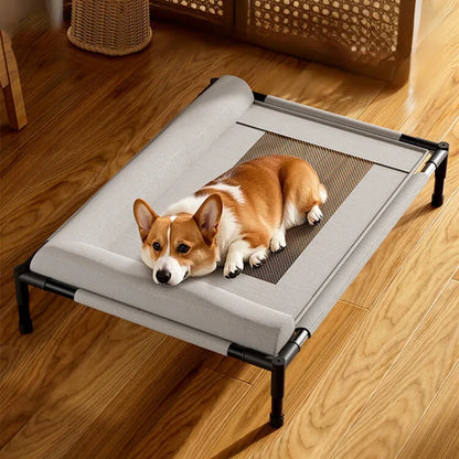 Pet Floor-Off Bed Breathable Mesh Pet Bed Four Seasons Universal Pet Bed Detachable And Washable Moisture-Proof And Waterproof