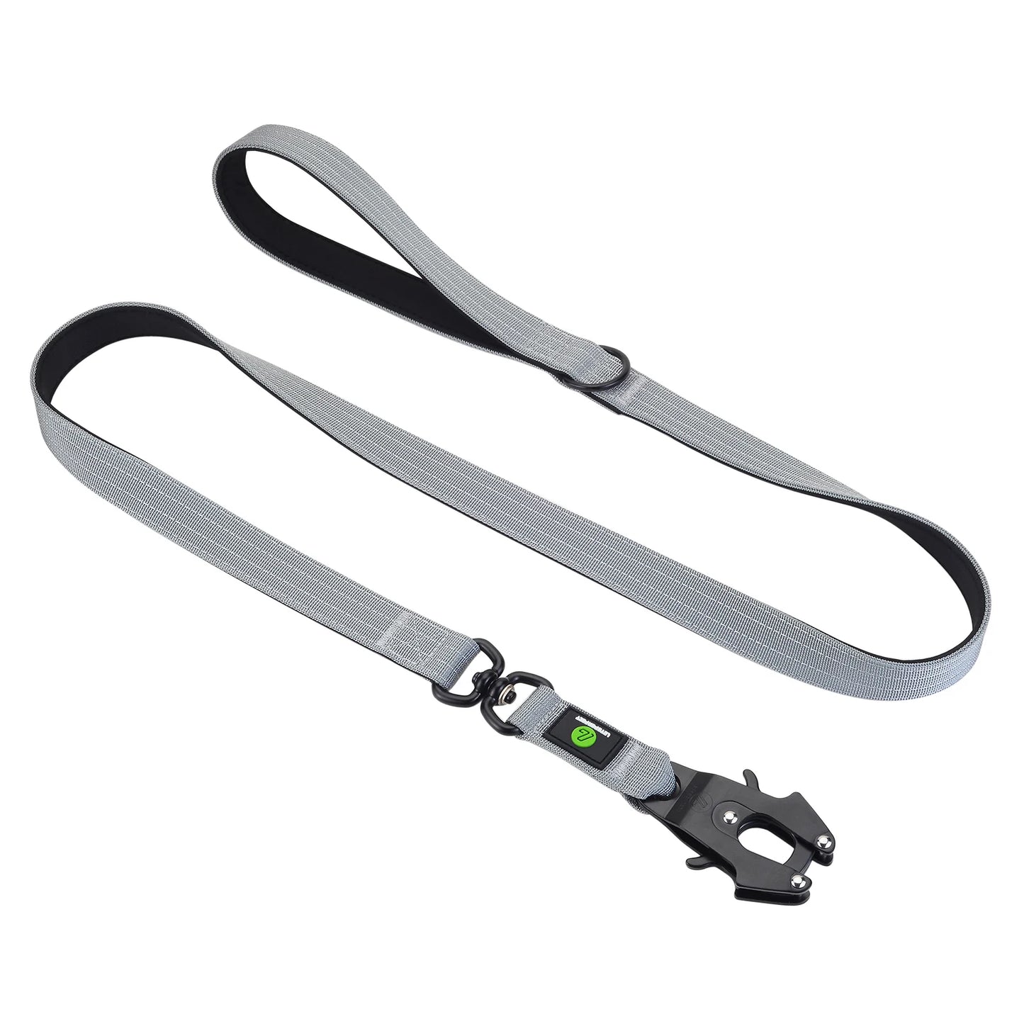 5Ft Nylon Large Dog Leash Tactical Frog Clip Metal Padded Control Handle Durable Military German Shepard Rope Training Supplie
