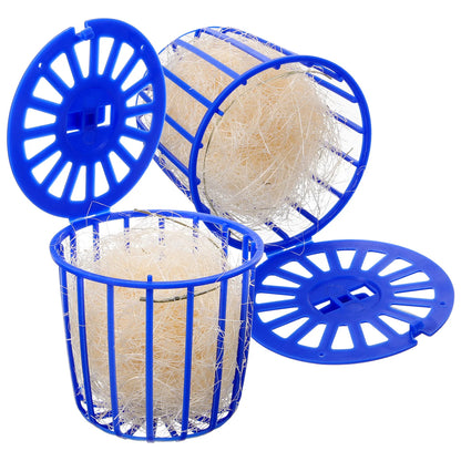 2 Pcs Bird's Nest Toy Breeding Parrot Cage Birds Bedding for Plastic House Hollow Hideaway Shelter Hanging Canary Nests Cages