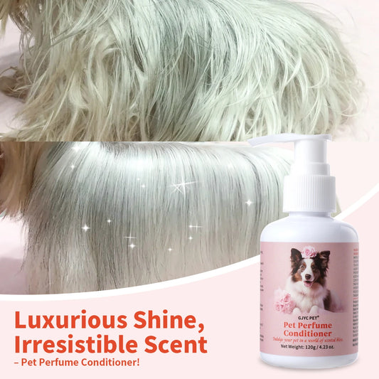 Natural Pet Conditioner Detangling Hydrating Formula For Cats Dogs Leaves Coat Soft Shiny Strong With Long-Lasting Scent