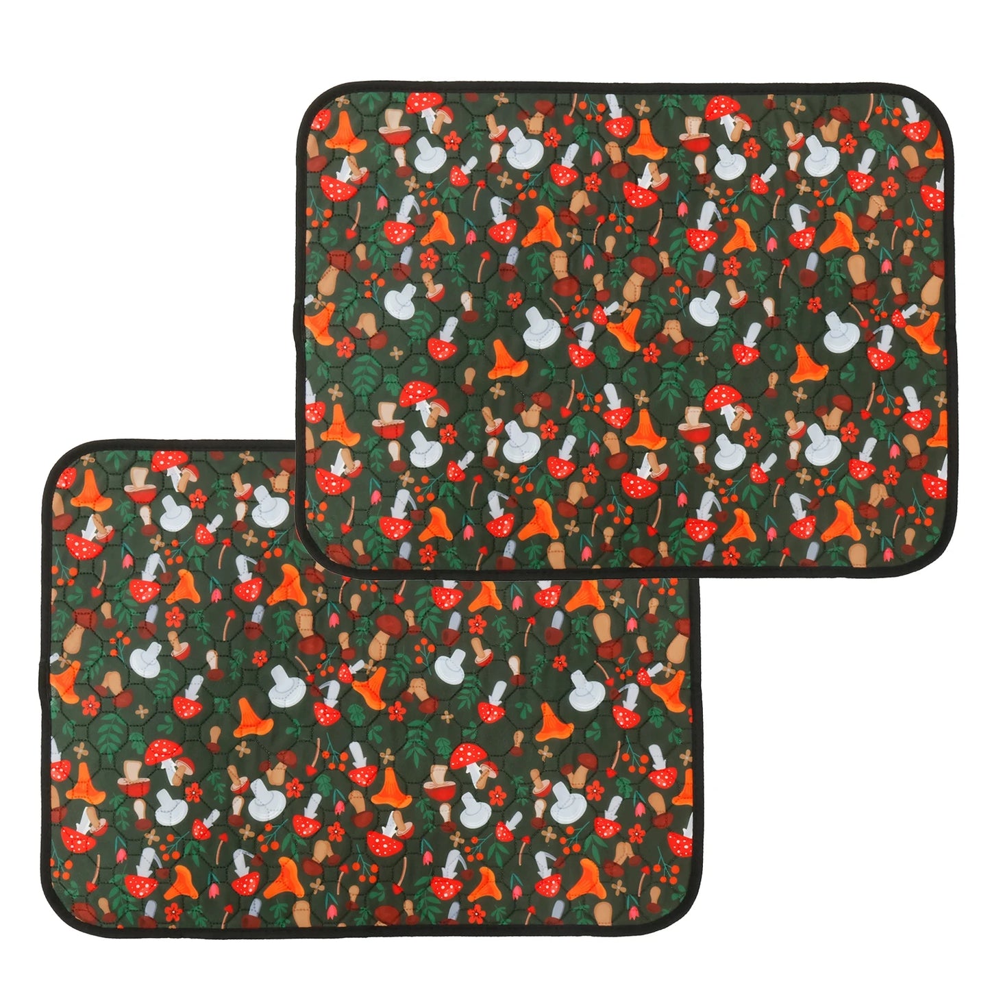 2Pcs Guinea Pig Cage Liner Washable Rabbit Absorbent Mat Reusable Hamster Pee Pad Anti-Slip for Pet Guinea Pig Rabbit Hedgehog