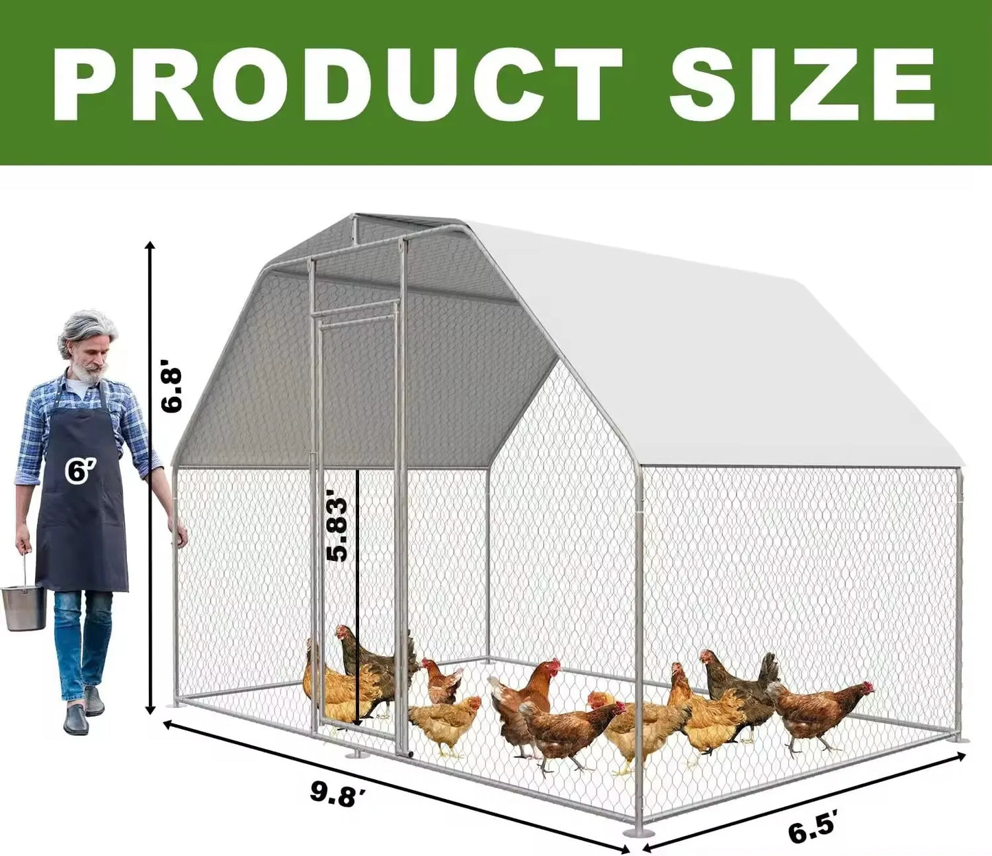 Outdoor Large-scale Chicken Duck Breeding Shed Nests Weatherproof Farm Poultry Cages Simple Breathable Pet Supplies Accessories