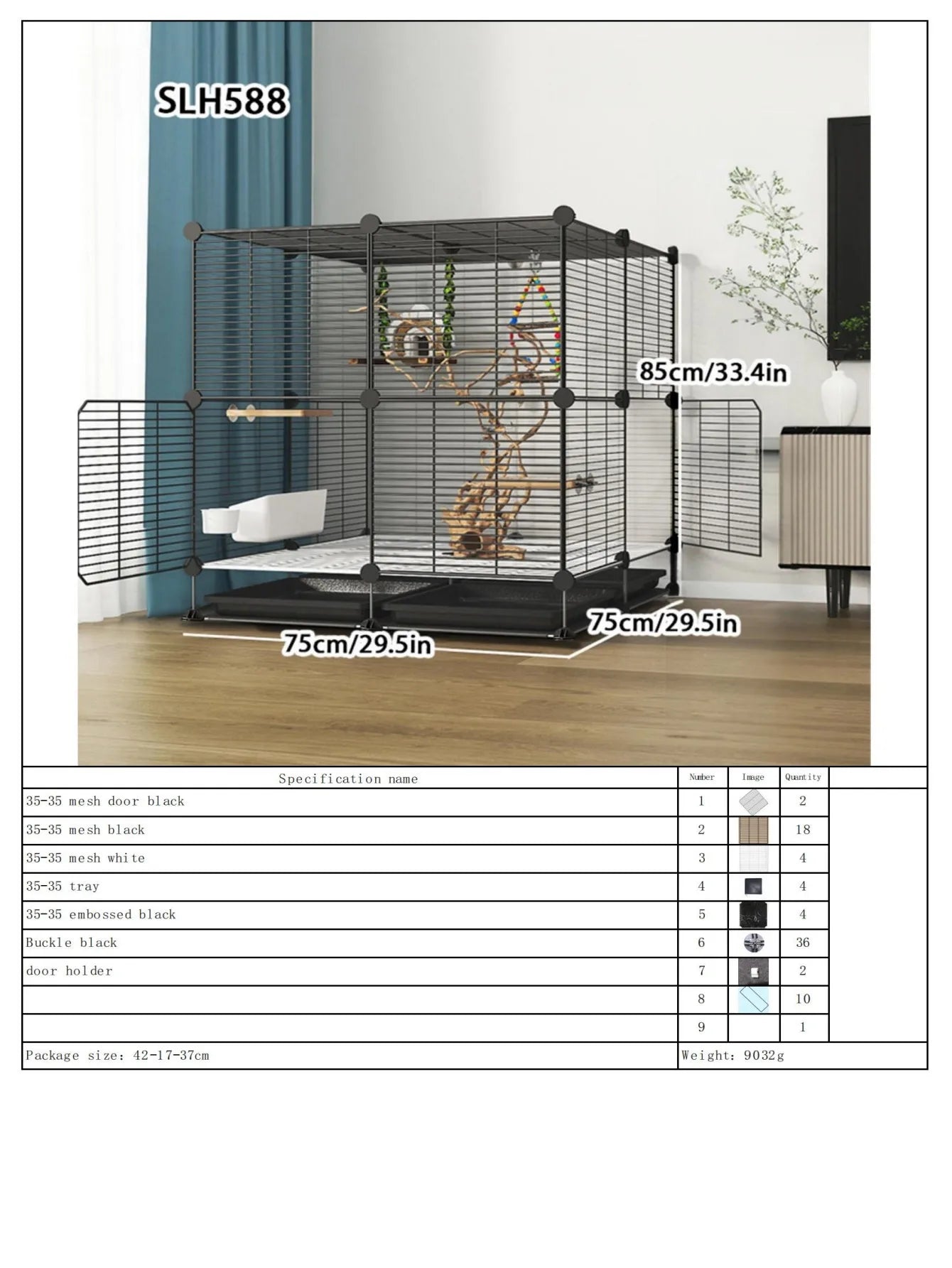 Large Bird Cage with Toilet Breeding Cage Suitable for Mynas, Budgerigars, Cockatiels, Finches, Thrushes, Multi-Layer Iron Bird Nest
