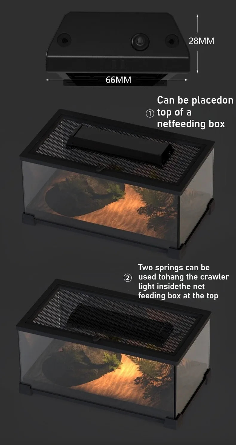 UVB Reptile Light UVA Sunbathing Back Adjustable Breeding Box Light Turtle Lizard Terrarium LED Lamp Reptile Pet Box Sun Lamp
