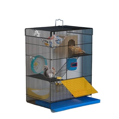 ‌Jumbo Hedgehog Sugar Glider Cage - Reinforced Escape-Proof Habitat, Chew-Resistant Large Base for Rats Hamsters