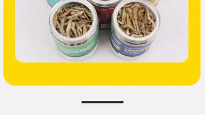 Premium Turtle Food-Dried Shrimp, Mealworms, Freeze-Dried Fish & Insects for Aquatic Turtles, Baby Turtles, and Snapping Turtles