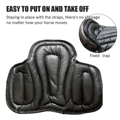 Horse Riding Saddle Pad artificial leather Shock Soft Equestrian Seat Pad Western Long Saddle Cushion Motorcycle Seat Cushion