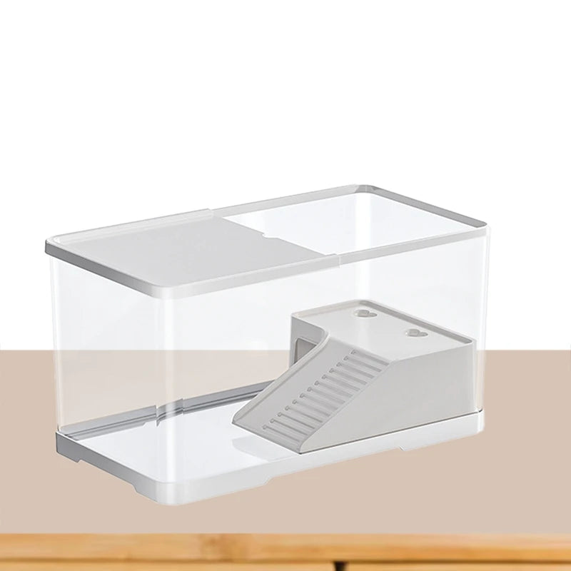 New Turtle Tank Habitat Kit Hatching Breeding Case Decor Turtle Terrarium Basking Platform With Multi-Function Area