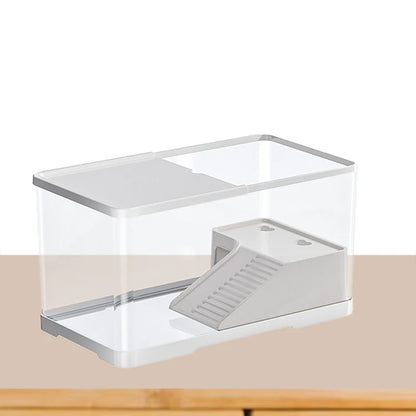 New Turtle Tank Habitat Kit Hatching Breeding Case Decor Turtle Terrarium Basking Platform With Multi-Function Area