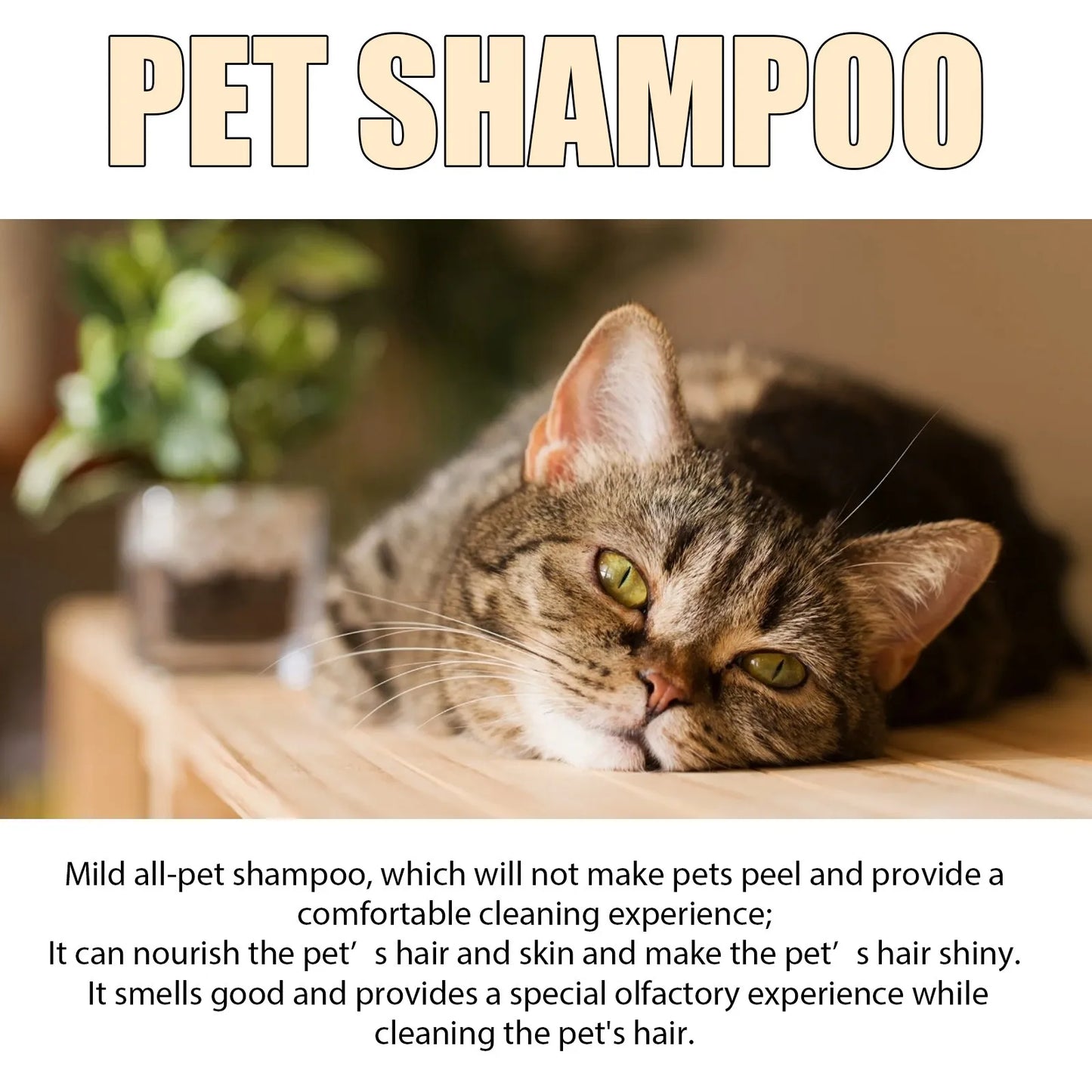 Pet Shampoo Dog Shampoo And Coat Wash For Hydrating Cleansing And Adding To Pet Hair-300ml