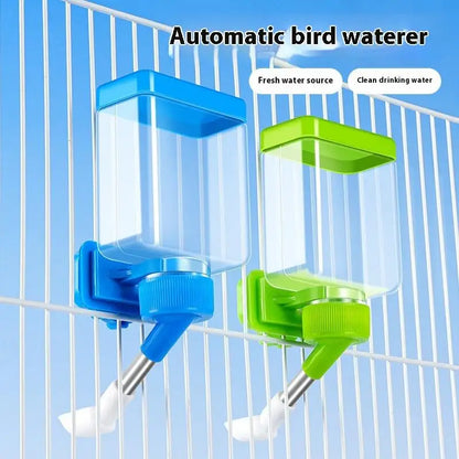 Bird Automatic Water Dispenser Cage Hanging Water Dispenser Easy To Clean Install Pets Water Dispensers Bird Cage Accessories
