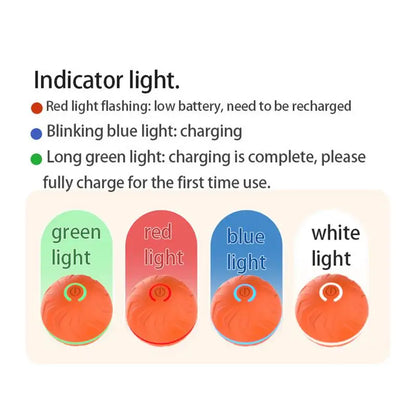 Rolling Ball Dog Toy Automatic Interactive Toy Pet Toy Ball USB Rechargeable Dog Chew Ball Pet Supplies For Backyard Park Garden