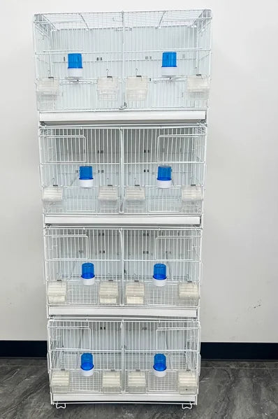 New Arrival Factory Wholesale Big Breeding Cage For Sale Multilayer Movable Splice Love Bird Cage With Roller Base