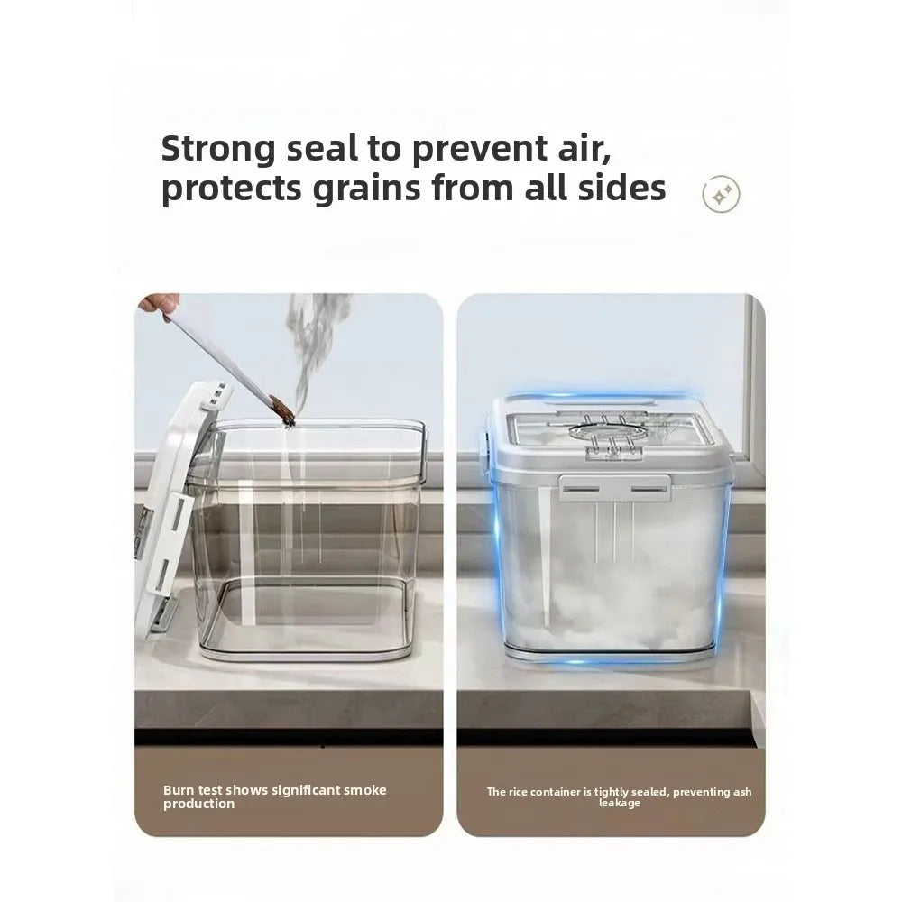Large Capaci Sed Rice Storage Box Household Kitchen Storage Container for Rice And Flour Anti-Bug And Moisture Proof