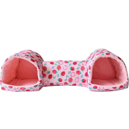 Hamster House Guinea Pig Bed Cave House Hideout for Dwarf Rabbit Bunny Ferret Hamster Chinchilla Hedgehog Washable Cage Nest
