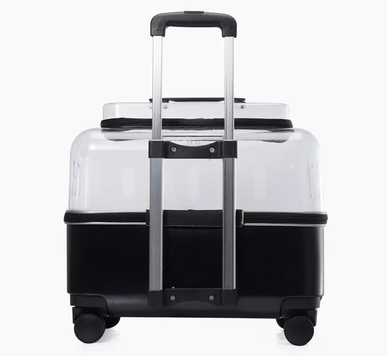 Portable Dog Strollers Carriers Travel Luxury Transparent Cats Strollers Cheap Outdoor Small Medium Suitcase Pets Supplies