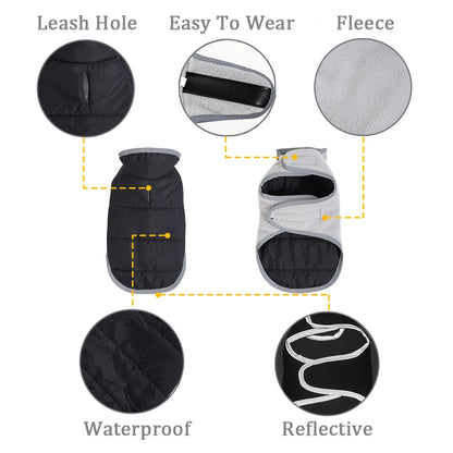 Reflective Pet Clothes Cute Windproof Reversible Kitten Jacket Coat Winter Warm Thicken Fleece Cat Costume For Small Cats Sphynx