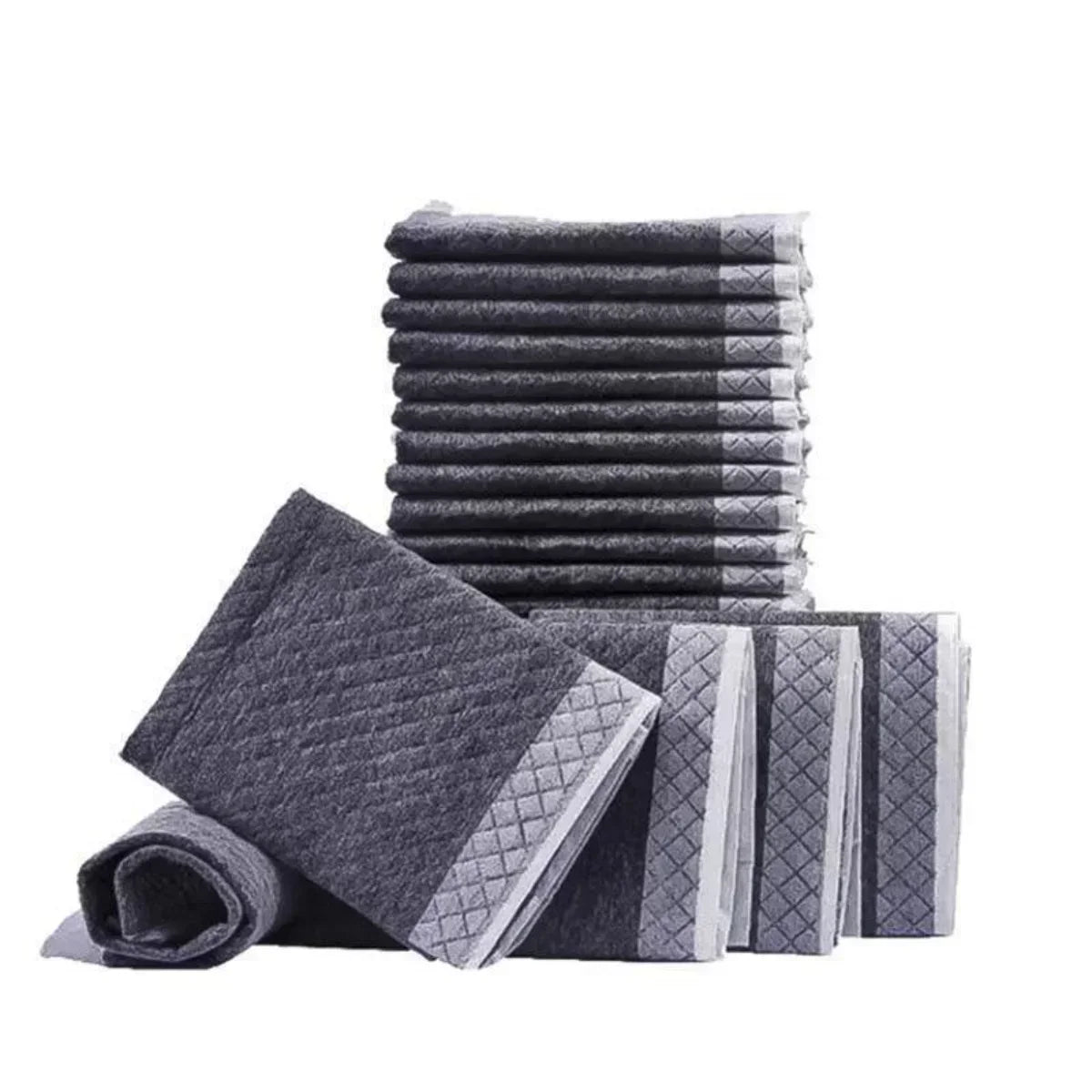Eco-Friendly Bamboo Charcoal Puppy Pads- 20/40/50/100PCS Quick-Dry Absorbent Disposable Dog Diapers for Training & Clean Comfort