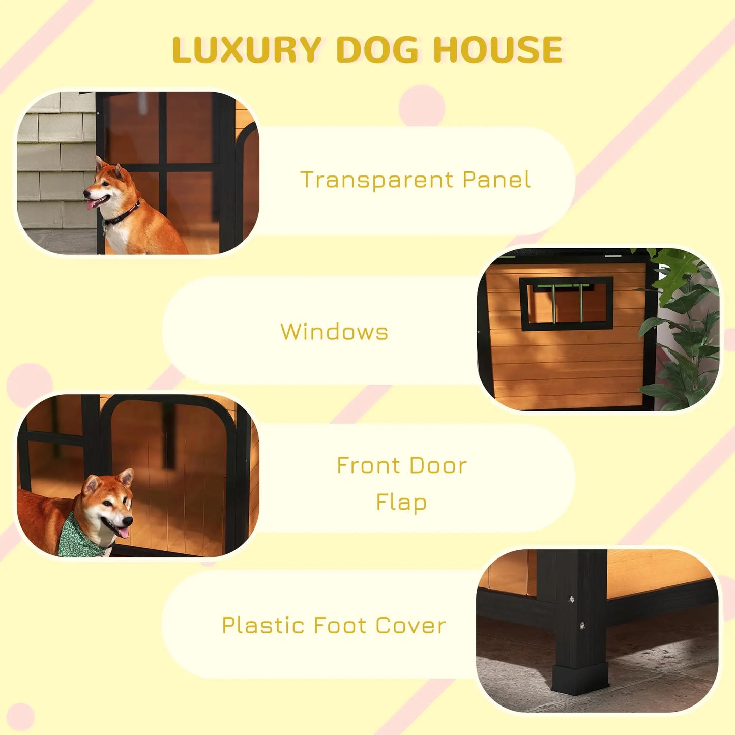 High Quality Dog House Outdoor 2 Story Dog House Waterproof Dog House For Sale
